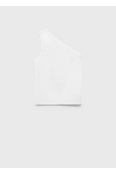 MANGO Kids Blouse with Asymmetrical Rib