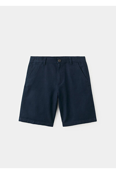 MANGO Kids Pamuklu bermuda şort