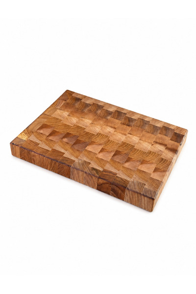 RZE Kesme Tahtası(End Grain)Ahşap Karaağaç 40×29