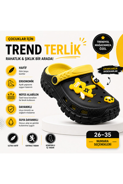 aag tekstil شباشب للأطفال Emoji شباشب للحمامات والشاطئ نعل سميك مقاس 26 - 35 ...