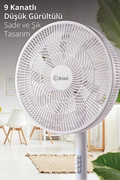 Go İthalat KİWİ KFAN-7627 EV TİPİ AYAKLI VANTİLATÖR 41CM 50W