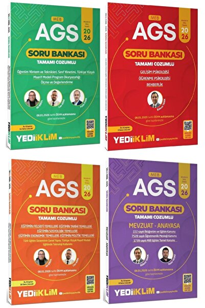 Anla Kazan Yayınları YENİ AGS SİSTEMİ Yediiklim 2026 MEB-AGS Eğitim Bilimleri...