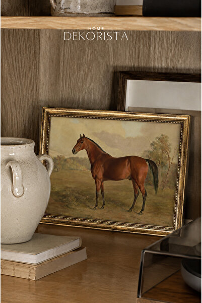 HOME DEKORİSTA Vintage çocuk odası At Çerçeveli CAMSIZ Tablo – Vintage Sanat ...