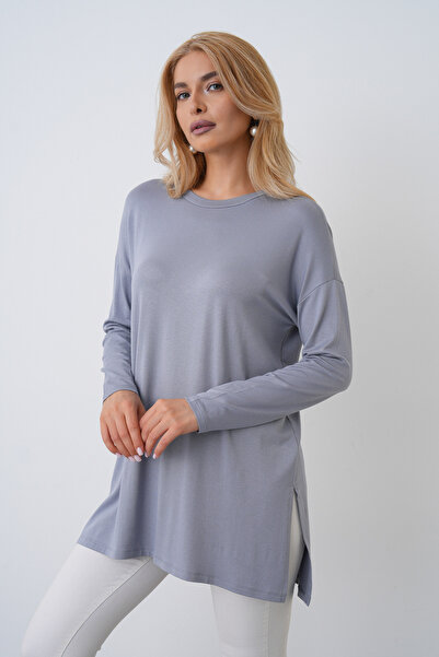 Premium Quality, gray, Combed Cotton Tunic.