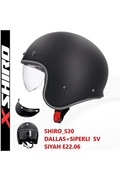 Shiro JET&CAFE DALLAS M.C SV SİYAH