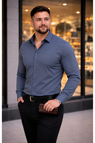 COLVIS MAN Battal Dar Kalıp Satin Lycra Cotton {Παραγγείλετε σύμφωνα με το μέ...