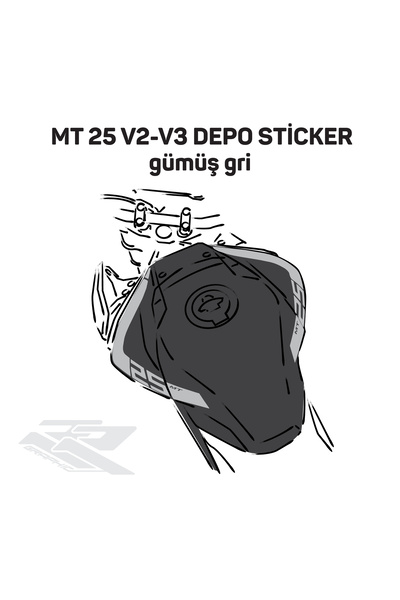 RR Graphic YAMAHA MT 25 V1-V2 DEPO STİCKER