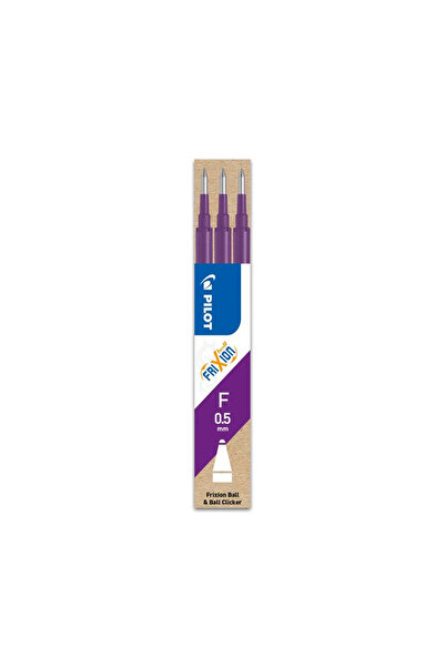 Pilot Rezerve pentru roller violet cu cerneală termosensibilă 0.5mm, set de 3