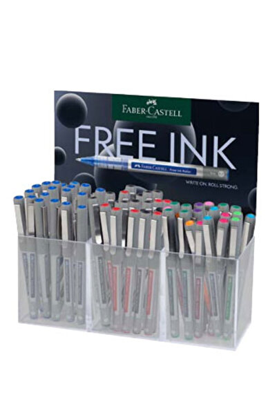 Faber Castell DISPLAY 60 ROLLERS FREE INK 0.7MM FABER-CASTELL