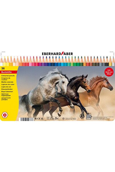 Eberhard Faber 36 creioane colorate în cutie metalică