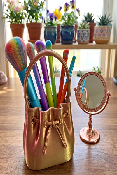 Küp Atölye Bag Pen Holder and Makeup Brush Organizer
