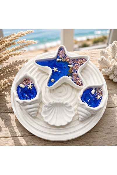 Seashell Candle Set of 5 – Ocean Breezy Decorative Set