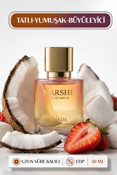 RUADA Marshe Kadın Parfüm 50 ML – Marshmallow, Çilek, Vanilya Notalı Kalıcı E...
