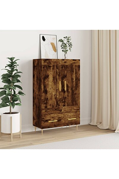 Concept Dulap înalt, stejar afumat, 69,5x31x115 cm, lemn prelucrat