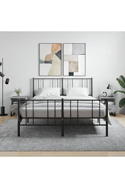 Concept Noptiere, 2 buc., gri sonoma, 40x35x47,5 cm, lemn compozit