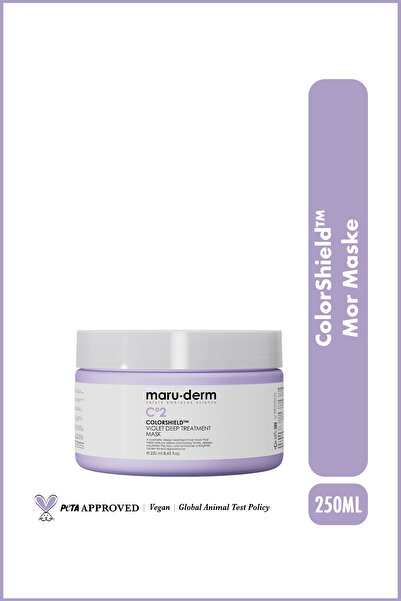 Maru.Derm ColorShield™ Mor Saç Maskesi – Turunculaşma Karşıtı Yoğun Bakım Mor...