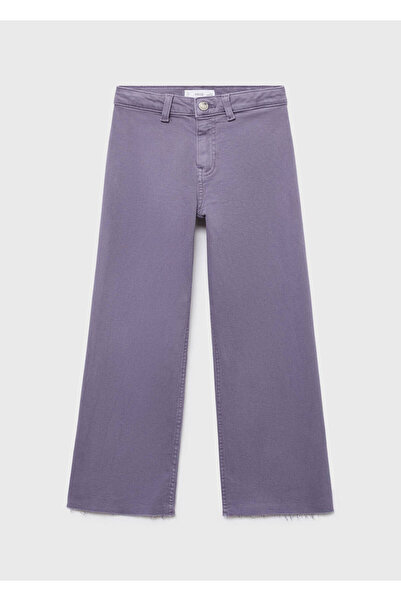 MANGO Kids Yıpranmış paçalı wideleg jean