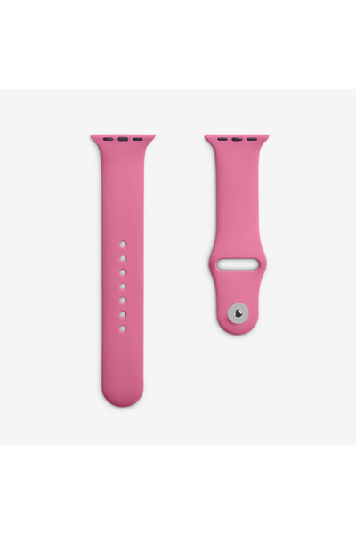 Quse Apple Watch 46/45/44mm & Series 1-3 42mm ile Uyumlu Silikon Kordon - Fuş...