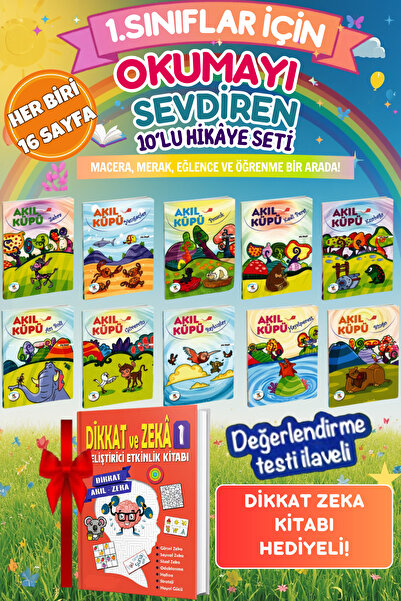 Ata Yayıncılık 1. Sınıf Dikkat Akıl Zeka Oyunları (dazo) Okumayı Sevdiren Hik...