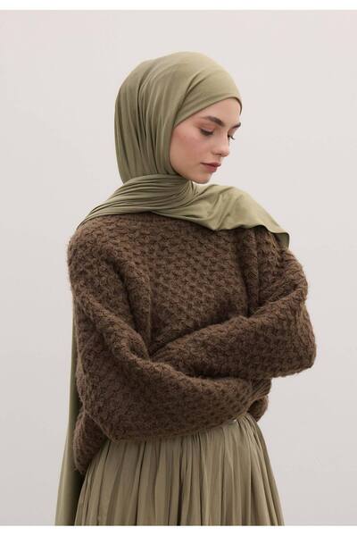 Freshscarfs Bambu Penye Şal Haki