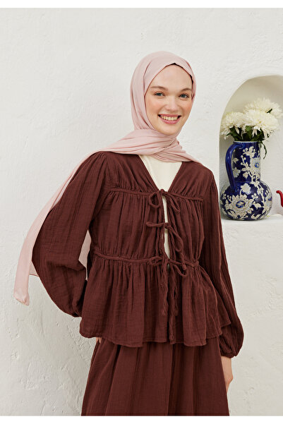 Freshscarfs Rami Viskon Şal Pudra
