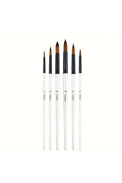 Choice3 round head 6pcs Artist Paint Brushes Set Artist Paintbrushes For Acry...