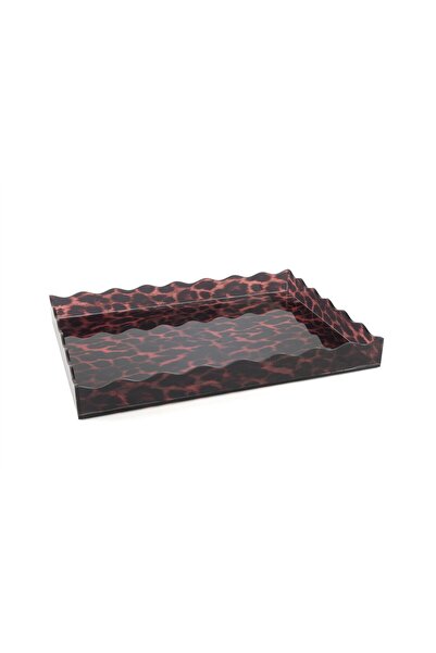 Mikasa Moor Leopar Desenli Akrilik Tepsi 38x28x4cm