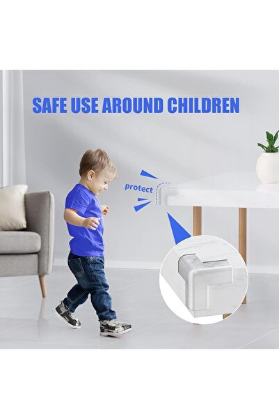 Arabest 8-Pack Clear Corner Protectors for Baby Proofing, Soft Table Edge Gua...