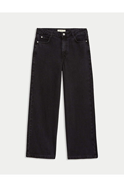 Marks & Spencer Geniş Paça Denim Pantolon