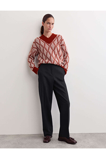 Marks & Spencer Yünlü Düz Paça Pantolon