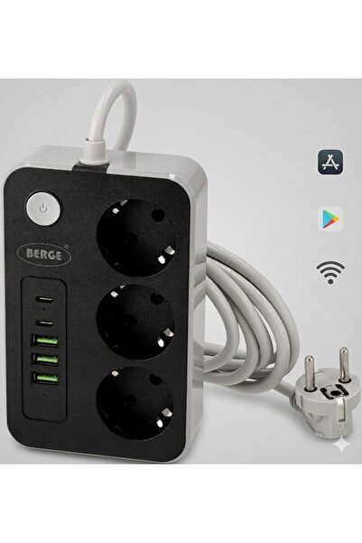 SICAK TAKİP Akım Korumalı Mini Wifi 3'lü Priz IP Kamera Full HD Kalite