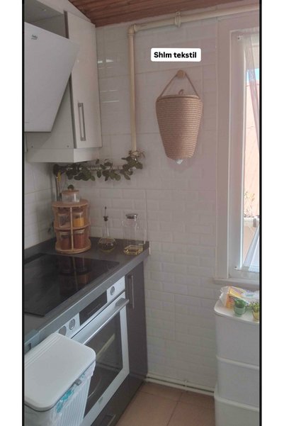 SHLM TEKSTİL 27X20 Bag Holder, Jute Bag Organizer Basket Organizer, Kitchen Organizer