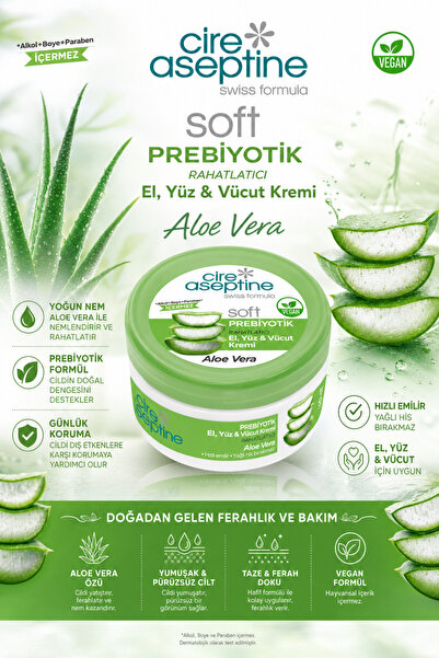 Cire Aseptine Aloe Vera Krem ile Cildinizi Canlandrn!