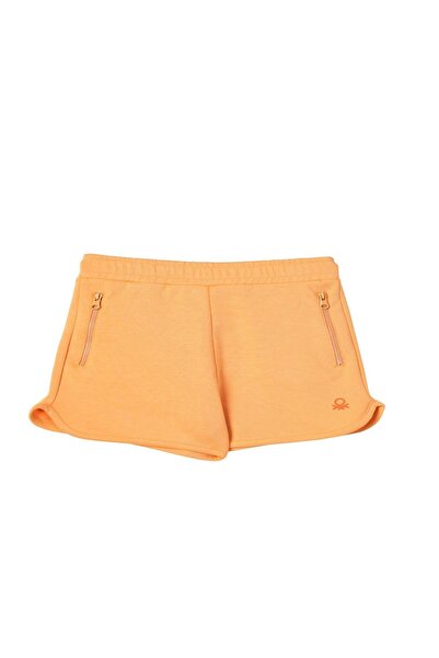 Benetton United Colors of Benetton Момичешки шорти в цвят сьомга BNT-G21278