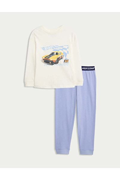 Marks & Spencer Saf Pamuklu Hot Wheels Pijama Takımı (2–8 Yaş)