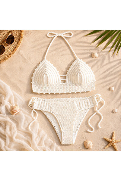 MAJOR ÇANTA VE AYAKKABI Major Tığ Örgü Bikini Takım