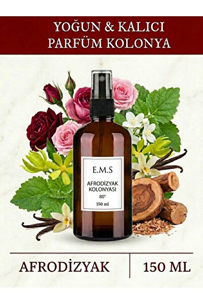 E.M.S AVM AFRODİZYAK KOLONYASI 150 ML YOĞUN VE KALICI 80 DERECE PARFÜMLÜ KOLO...
