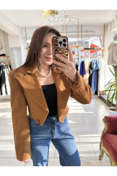 ebruemenbutik Vatkalı Kısa Kaşe Ceket