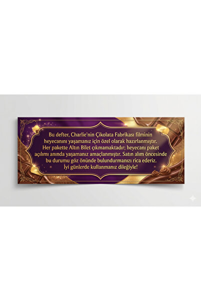 Mabbels Willy Wonka Çikolata Defter Kırmızı