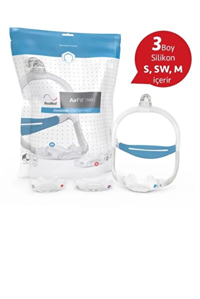 Resmed Airfit N30i Silikon Cpap Burun Maskesi Standart Boy