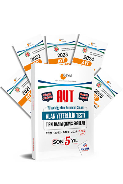 Kurul Yayıncılık 2026 AYT Çıkmış Sorular Son 5 Yıl Tıpkı Basım Denemeleri Vid...