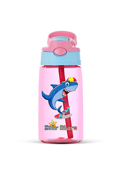 StarMarz Kids Plastic Sipper Water Bottle - Dancing Unicorn - 480 ml - WB002PNK
