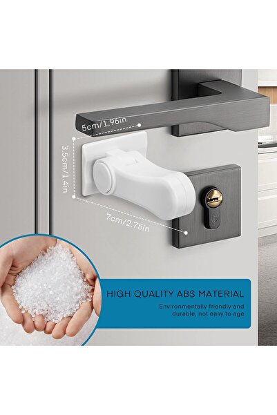 Arabest 2-Pack Child Proof Door Lever Lock,Baby Safety,Door Handle Lock,Stron...