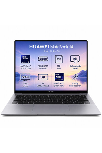 Huawei Matebook 14 Intel Core Ultra 5 125H 16GB 1TB SSD 14.2" FHD+ 2.8K OLED ...