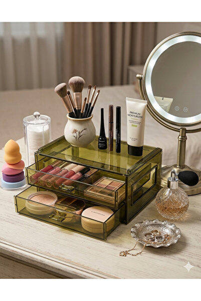 Limeks Home Makeup Organizer Complex; Stylish and Convenient Drawer Box