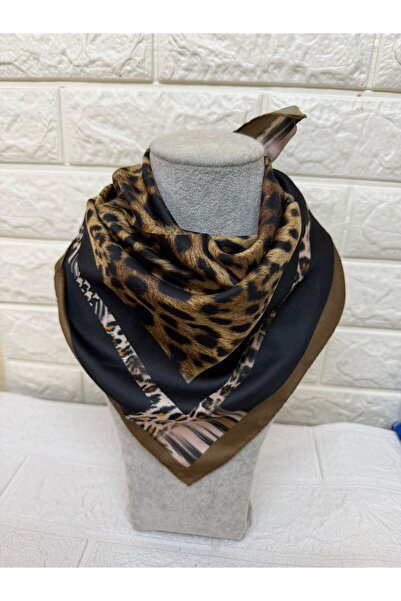 sema aksesuar Women's Leopard Patterned Scarf Bandana - Gift