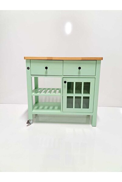 Dipole Furniture Mate Mat Lake Pastel Yeşil Mutfak Servant Mobilyası
