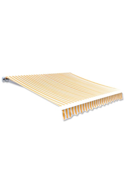 Concept Pânză copertină, galben & alb, 3x2,5m (cadrul nu este inclus)