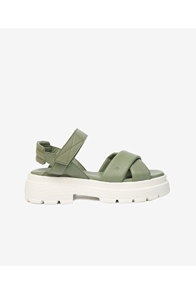 Greyder Kadın Su Yeşili Hakiki Deri Comfort Sandalet 4Y2TS59040