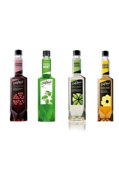 Da Vinci Davinci Gourmet 4 Lü Şurup Kokteyl Fırsat Seti (NAR, NANE, TURUNÇ, M...